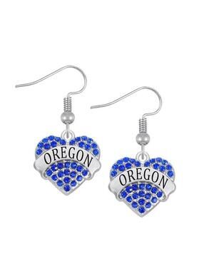 Gorgeous Stunning Royal Blue Sparkle Rhinestone OREGON Earrings
